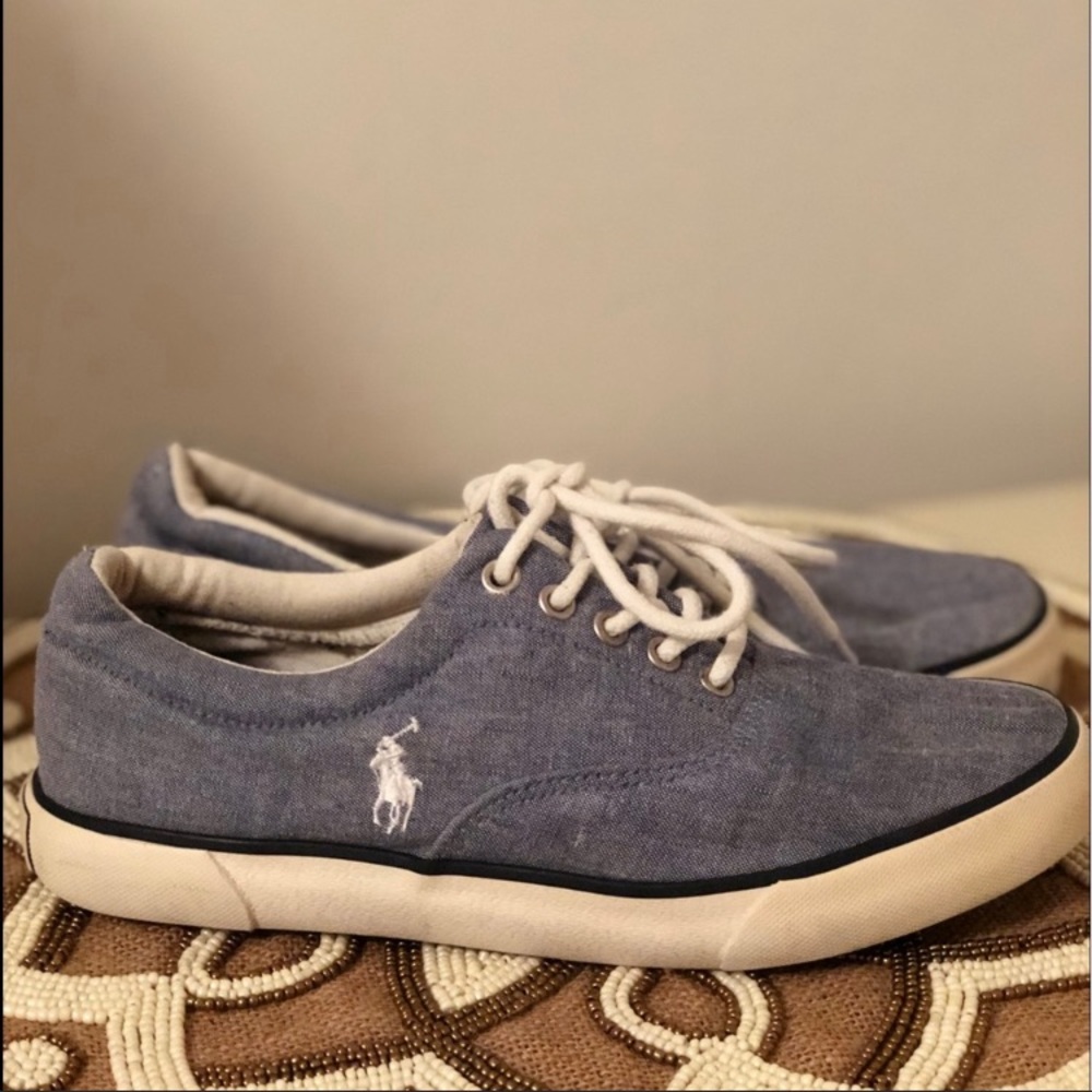 Ralph Lauren Polo denim canvas sneaker